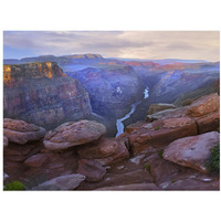 Toroweep Overlook view of the Colorado River, Grand Canyon National Park, Arizona-Paper Art-18"x14"