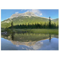 Mt Burgess reflected in Emerald Lake, Yoho National Park, British Columbia, Canada-Paper Art-32"x23.3"