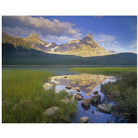 Howse Peak and Mount Chephren, Waterfowl Lake, Banff National Park, Alberta, Canada-Paper Art-22"x18"