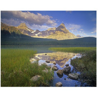 Howse Peak and Mount Chephren, Waterfowl Lake, Banff National Park, Alberta, Canada-Paper Art-26"x22"