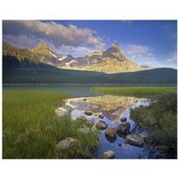 Howse Peak and Mount Chephren, Waterfowl Lake, Banff National Park, Alberta, Canada-Paper Art-37"x30"