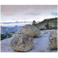 Granite boulders and Half Dome at Olmsted Point, Yosemite National Park, California-Paper Art-42"x35.2"