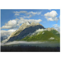 Mt Kidd with slopes covered in coniferous forest, Kananaskis Country, Alberta, Canada-Paper Art-26"x20"