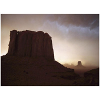 Sandstorm, Elephant Butte at north window, Monument Valley Navajo Tribal Park, Arizona-Paper Art-26"x20"