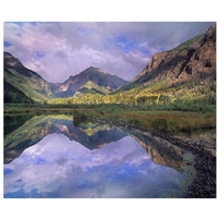 Handies Peak reflected in beaver pond, Maroon Bells-Snowmass Wilderness Area, Colorado-Paper Art-32"x26.9"