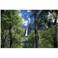 Bridal Veil Falls tumble 620 feet to the valley floor, Yosemite National Park, California-Paper Art-20"x14"