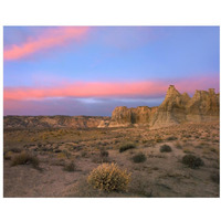 Sandstone formations in Kaiparowits Plateau, Grand Staircase, Escalante National Monument, Utah-Paper Art-22"x18"