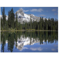 Wiwaxy Peaks and Cathedral Mountain at Lake O'Hara, Yoho National Park, British Columbia, Canada-Paper Art-26&quotx22"