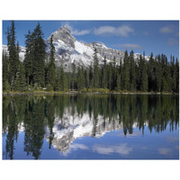 Wiwaxy Peaks and Cathedral Mountain at Lake O'Hara, Yoho National Park, British Columbia, Canada-Paper Art-37"x30"