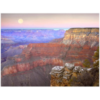 Full moon over the Grand Canyon at sunset as seen from Pima Point, Grand Canyon National Park, Arizona-Paper Art-42"x32"