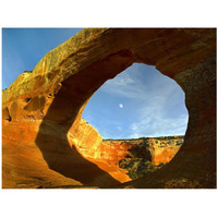 Wilson Arch with a span of 91 feet and height of 46 feet, made of entrada sandstone, Utah-Paper Art-42"x32"