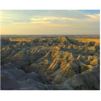 White River Overlook, Badlands National Park, South Dakota-Paper Art-30"x24"