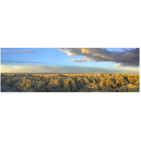 White River Overlook, Badlands National Park, South Dakota-Paper Art-56"x20"