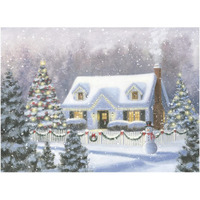 Home for Christmas -Paper Art-18"x14"