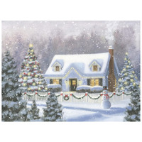 Home for Christmas -Paper Art-26"x20"