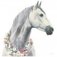 Spirit Stallion I Square -Paper Art-26"x26"