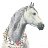 Spirit Stallion I Square -Paper Art-38"x38"