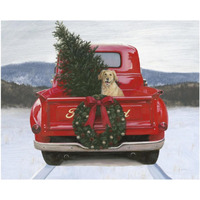 Christmas in the Heartland IV Ford -Paper Art-30"x24"