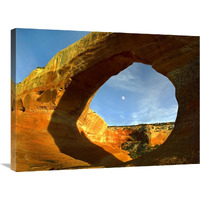 Wilson Arch with a span of 91 feet and height of 46 feet, made of entrada sandstone, Utah-Canvas Art-32"x24"