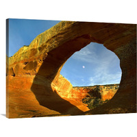 Wilson Arch with a span of 91 feet and height of 46 feet, made of entrada sandstone, Utah-Canvas Art-40"x30"