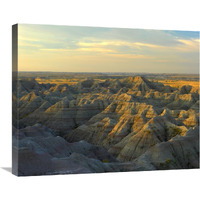 White River Overlook, Badlands National Park, South Dakota-Canvas Art-28"x22"