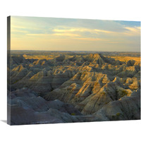 White River Overlook, Badlands National Park, South Dakota-Canvas Art-35"x28"