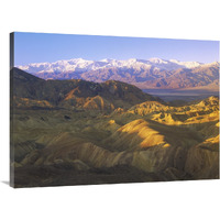 Looking at Panamint Range over the Furnace Creek playa from Zabriskie Point, Death Valley National Park, California-Canvas Art-40"x30"