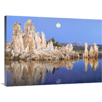 Full moon over Mono Lake, California-Canvas Art-40"x28.4"