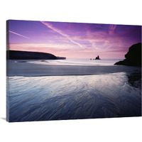 Sunrise, Broadhaven, south Pembrokeshire National Park, Wales-Canvas Art-40"x30"