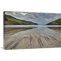 Sand patterns at dawn, Otanerito Beach, New Zealand-Canvas Art-30"x20"