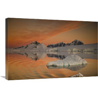 Peaks at sunset, Wiencke Island, Antarctic Peninsula, Antarctica-Canvas Art-30"x20"