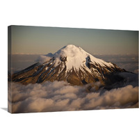 Mount Taranaki showing western flanks of dormant volcano above clouds, New Zealand-Canvas Art-30"x20"