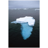 Summer pack ice floating in Barents Sea, Norway-Paper Art-22&quotx32"