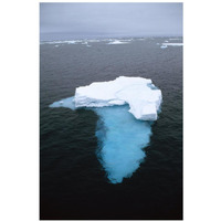 Summer pack ice floating in Barents Sea, Norway-Paper Art-26"x38"