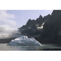 Ice floe in southern Greenland Fjord, late summer, Greenland-Paper Art-62&quotx42"