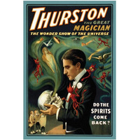 Magicians: Thurston the Great Magician: Do the Spirits Come Back?-Paper Art-26"x38"