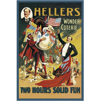 Magicians: Heller's Wonder Coterie-Paper Art-14"x20"