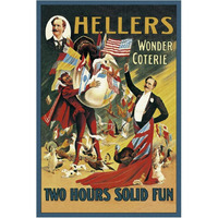 Magicians: Heller's Wonder Coterie-Paper Art-42"x62"