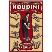 Magicians: Houdini: The World's Handcuff King and Prison Breaker-Paper Art-14"x20"