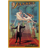 Magicians Jansen's Favorite Surprise The American Beauty-Paper Art-22&quotx32"