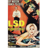 Vintage Vices LSD Flesh of the Devil-Paper Art-42&quotx62"