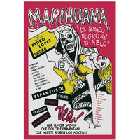 Vintage Vices: Marihuana Story-Paper Art-26"x38"