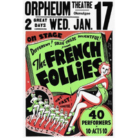 Vintage Vices: French Follies-Paper Art-14"x20"