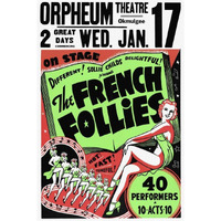 Vintage Vices: French Follies-Paper Art-22"x32"