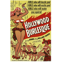 Vintage Vices: Hollywood Burlesque-Paper Art-34"x50"