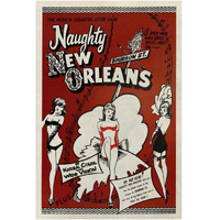 Vintage Vices: Naughty New Orleans-Paper Art-26"x38"