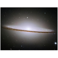 M104 - The Sombrero Galaxy -  Visible Light-Paper Art-42&quotx32"