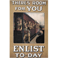 WWI: There's Room for You: Enlist Today-Paper Art-26"x38"