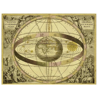 Maps of the Heavens: Sceno Systematis Ptolemaici-Paper Art-34"x26"