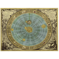 Maps of the Heavens: Planisphaerium Copernicanum-Paper Art-26"x20"